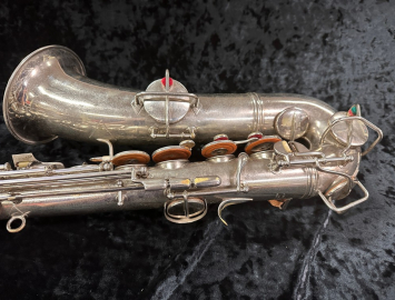 Photo Vintage Conn Chu Berry Nickel Plated C-Melody Saxophone, Serial #184953